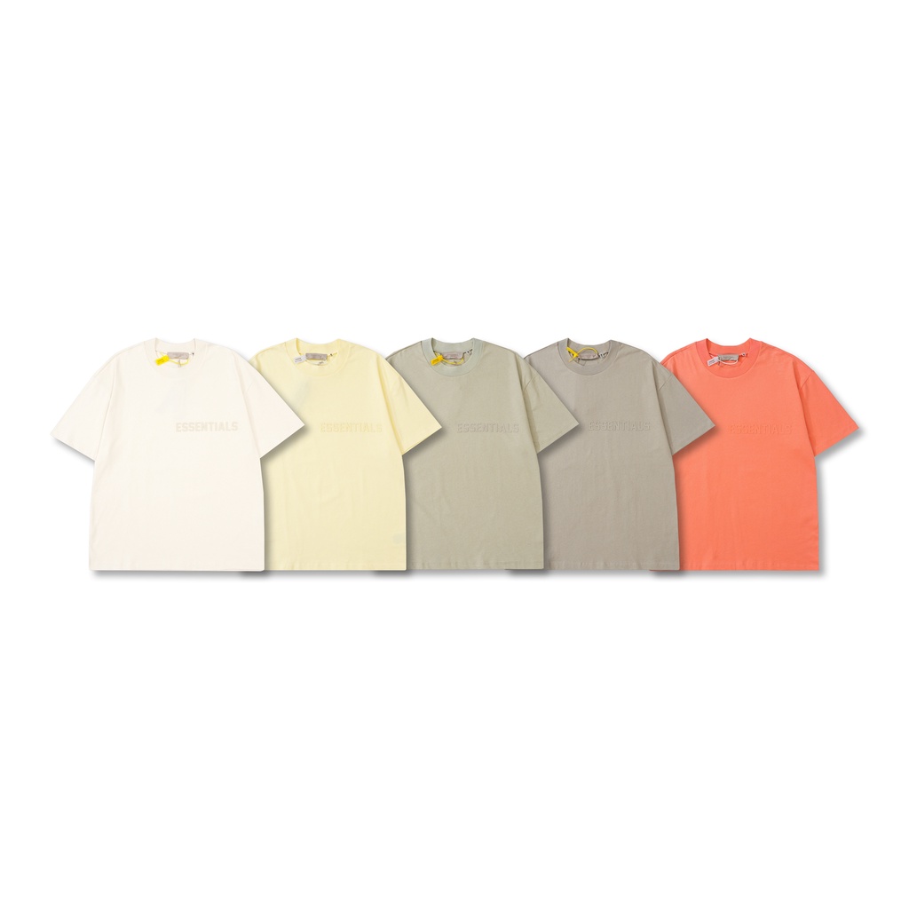Áo thun cotton ngắn tay in chữ thương hiệu ESSENTIALS thời trang năm 2022