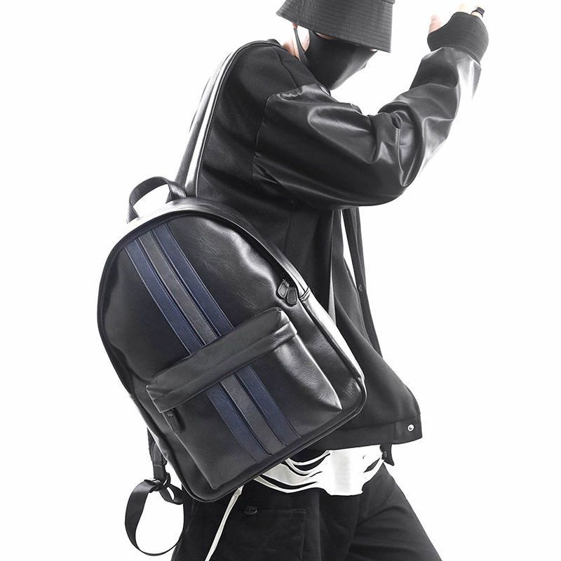 Balo da thời trang nam nữ da PU cao cấp chống thấm nước cặp đi học đi chơi ulzzang balo đựng laptop 15.6 inh - ZINLY