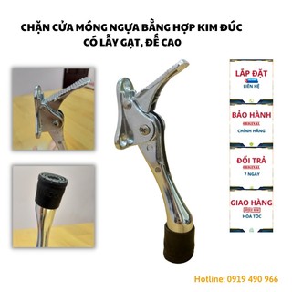 Chặn cửa móng ngựa bằng hợp kim đúc cao cấp có lẫy gạt đế cao chặn cửa chân chó chính hãng