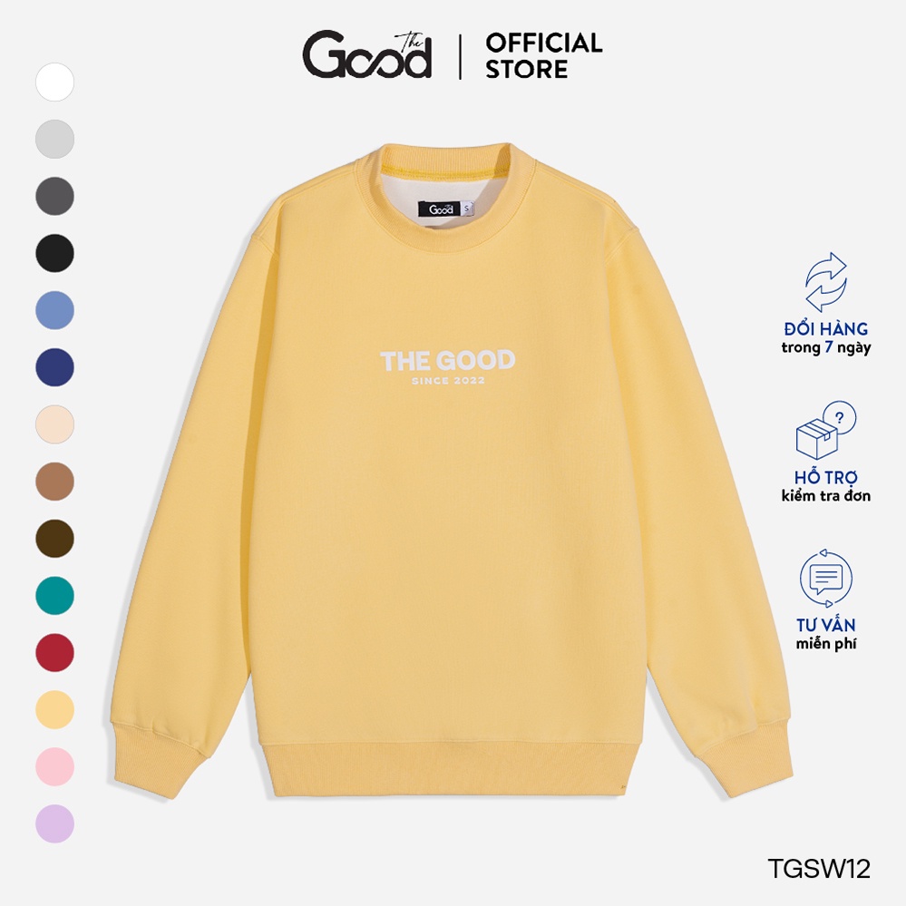 Áo Sweater Unisex Thiết Kế THE GOOD/ Basic Sweater