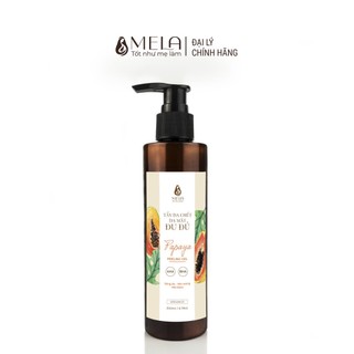Tẩy da chết mặt đu đủ mela làm sạch sâu lỗ chân lông, tẩy tế bào chết giúp sáng mịn và đều màu da 200ml - ml09