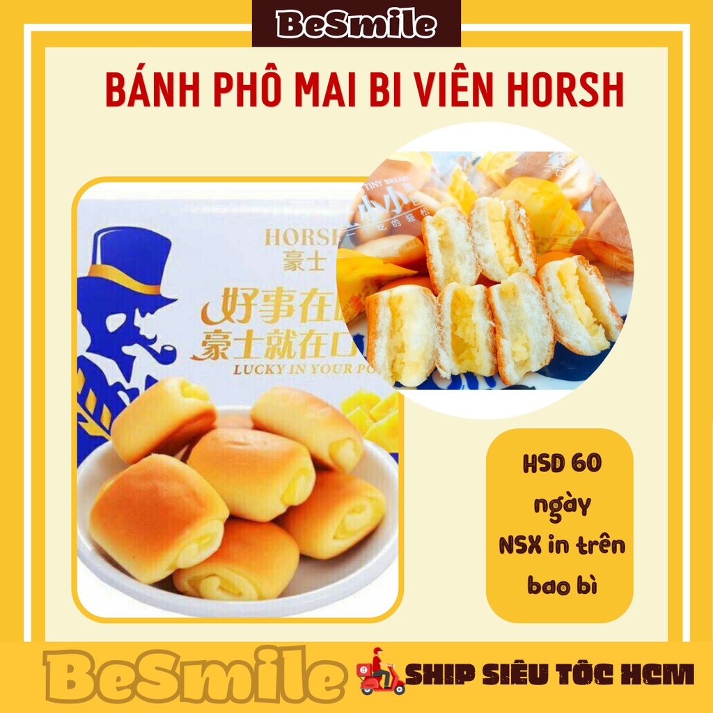 Bánh Mì Bi Phô Mai Túi 6 Viên Horsh Ông Già Horsh CHUBBY FOOD