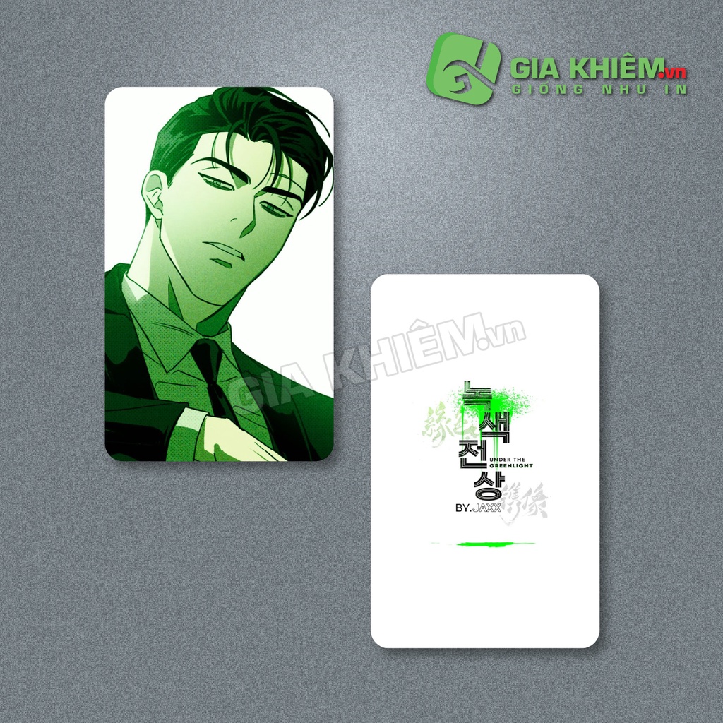 Card bo góc giấy truyện UNDER THE GREEN LIGHT