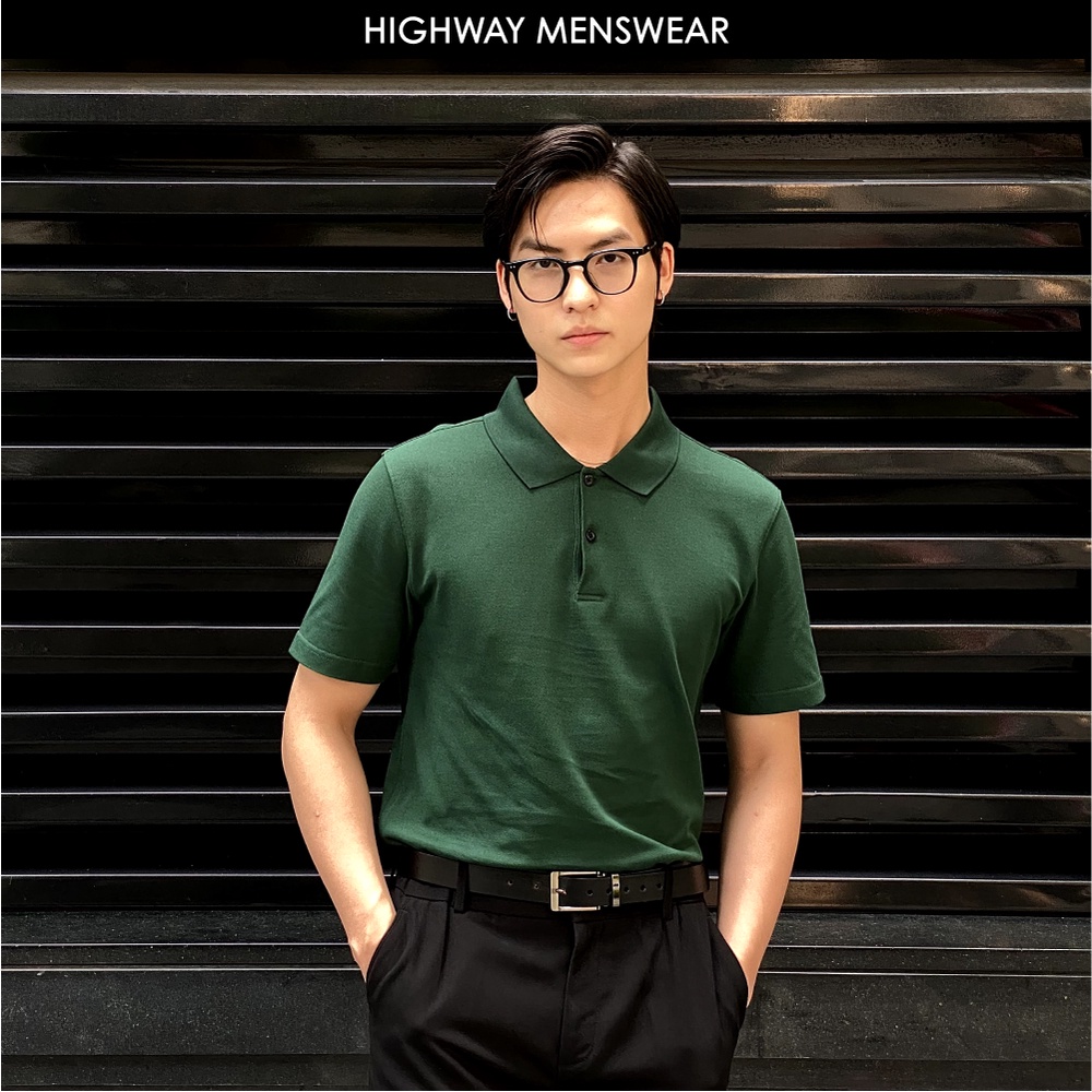 Áo thun ngắn tay có cổ Highway (Menswear) Pique - Ryan Polo mềm mịn