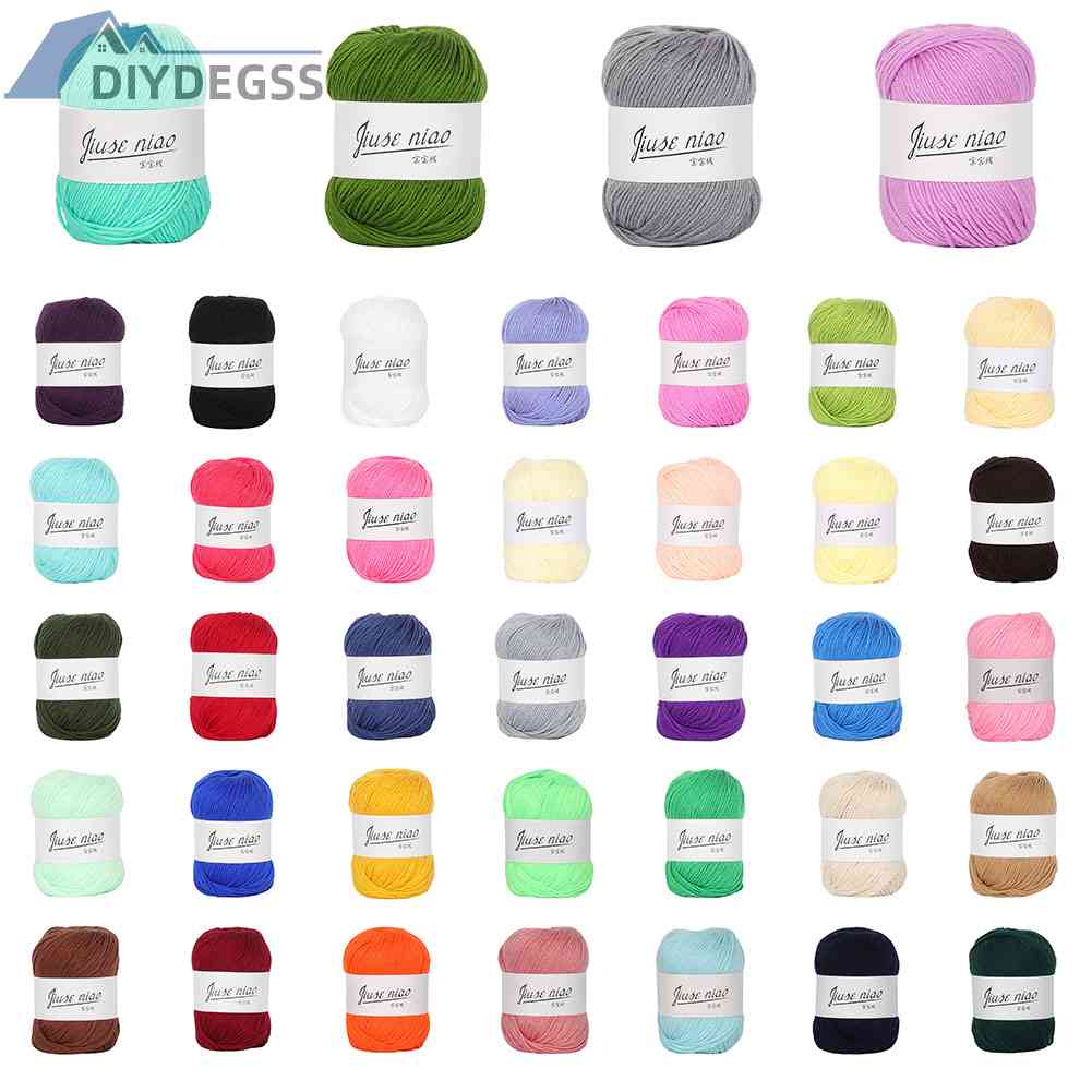 1 Cuộn Dây Thừng Cotton 6 Sợi Dùng Đan Quần Áo Cho Bé