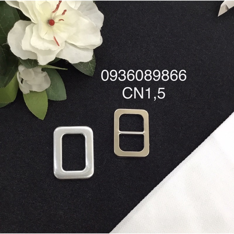 Phôi, xương đai khoen thắt lưng bọc vải (CN1,5)( fabric covered buckle) set 10 bộ