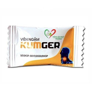 Kẹo Ngậm Ho Kumger hỗ trợ bổ phế, giảm ho, giảm đau họng (Hộp Lớn 100 Viên/Hộp)