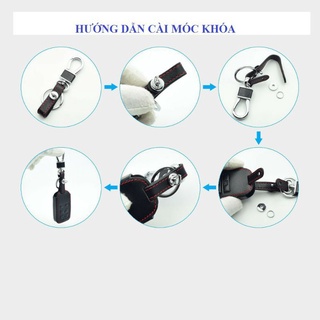 Bao da 2 lớp bọc chìa khóa xe Mitsubishi Xpander, Attrage, Outlander,Pajero