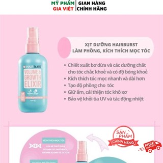 Xịt Dưỡng Tóc Hairburst Volume and Growth Elixir 125ml