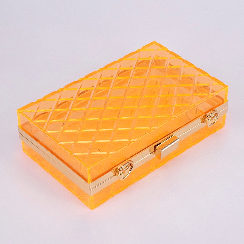 Túi Xách JASMIN NOIR Đeo Chéo Bằng Acrylic Phối Dây Xích Thời Trang