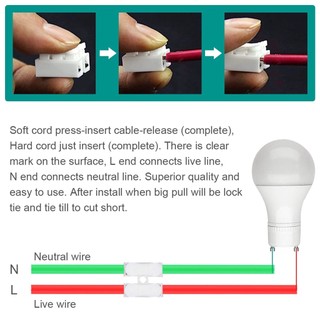 Combo 50/100 cút nối dây điện, kẹp nối dây đôi CH2 CH-2