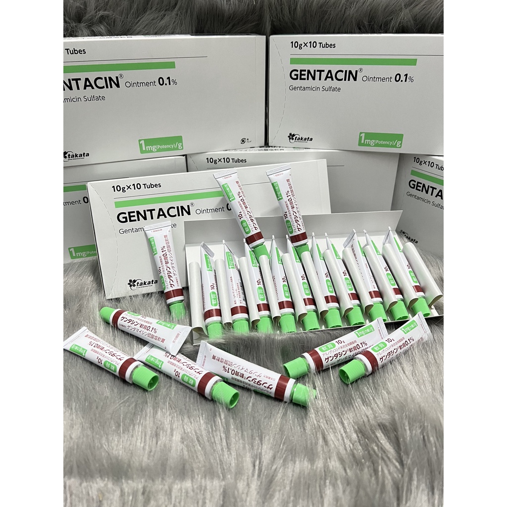 Gel giảm Sẹo Gentacin Ointment 0.1% 10gr Nhật Bản