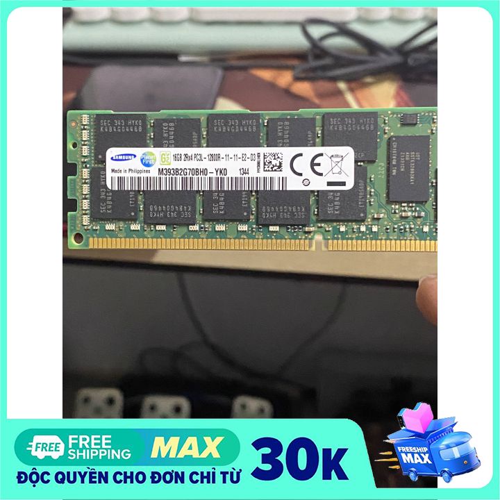 RAM ECC REG 16GB BUS 1600 SAMSUNG CẮM PHÁT NHẬN NGAY