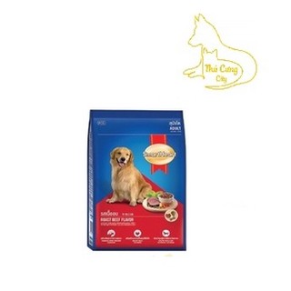 [ hạt ] [1Kg5 & 400 Gr]Thức Ăn Khô Cho Chó Trưởng Thành Vị Thịt Bò SmartHeart Adult