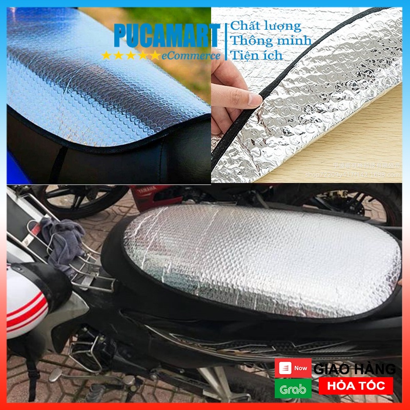 Bạt Che Yên Xe PUCA Cách Nhiệt, Chống Nóng, Bạt Phủ Yên Xe Tráng Bạc