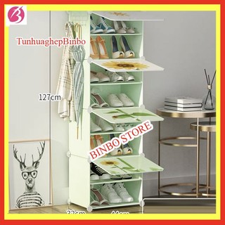 [MẪU HOT] TỦ nhựa để giày thông minh 8 ngăn để được 16 đôi giày