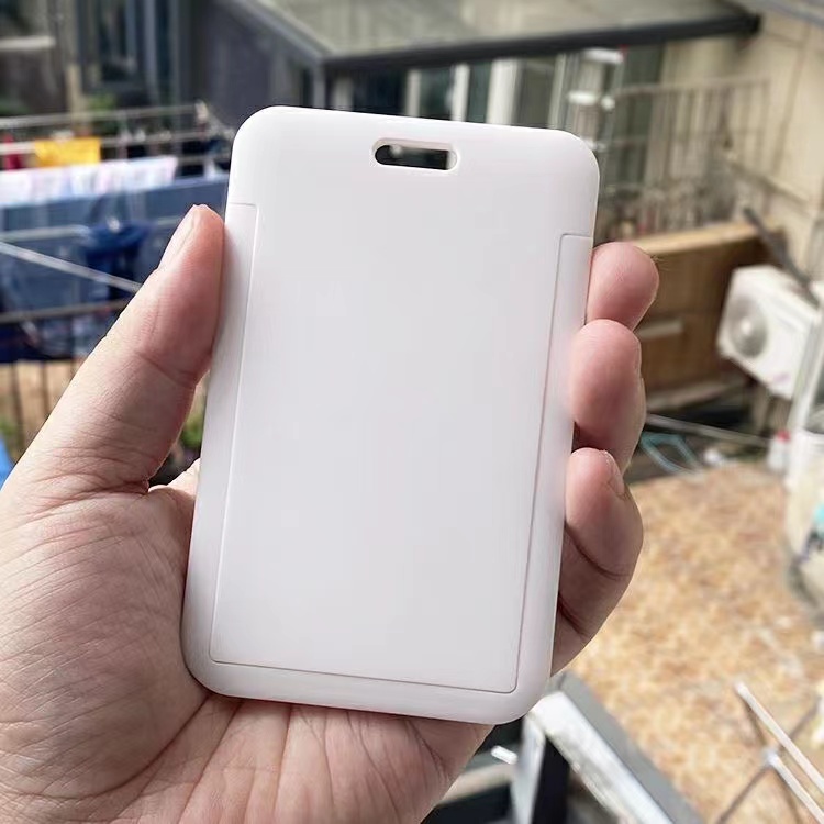 Bao Da Điện Thoại Màu Trơn Có Ngăn Đựng Thẻ ID Dành Cho Học Sinh Ốp