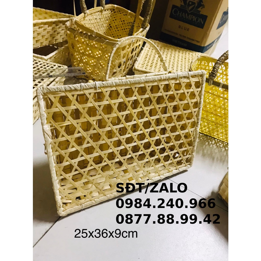 Giỏ Hộp mây tre đựng quà Tết HCM Giá sỉ