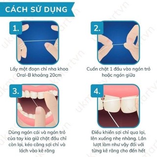 Chỉ nha khoa Oral B - Essential - Glide floss [Hàng Mỹ] 50m