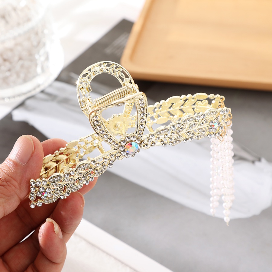 Kẹp Tóc Hợp Kim Đính Ngọc Trai Nhân Tạo Thời Trang