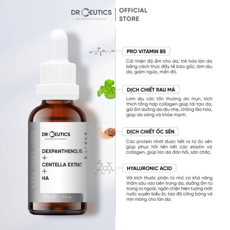 Serum Drceutics Niacinamide, HA Basic, B5 Basic, HA NMFs , HA B5 30ml Cấp Ẩm Sáng Da