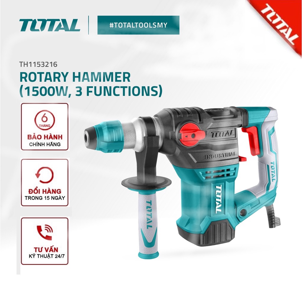 Máy khoan đục bê tông TOTAL TH1153216 1500W