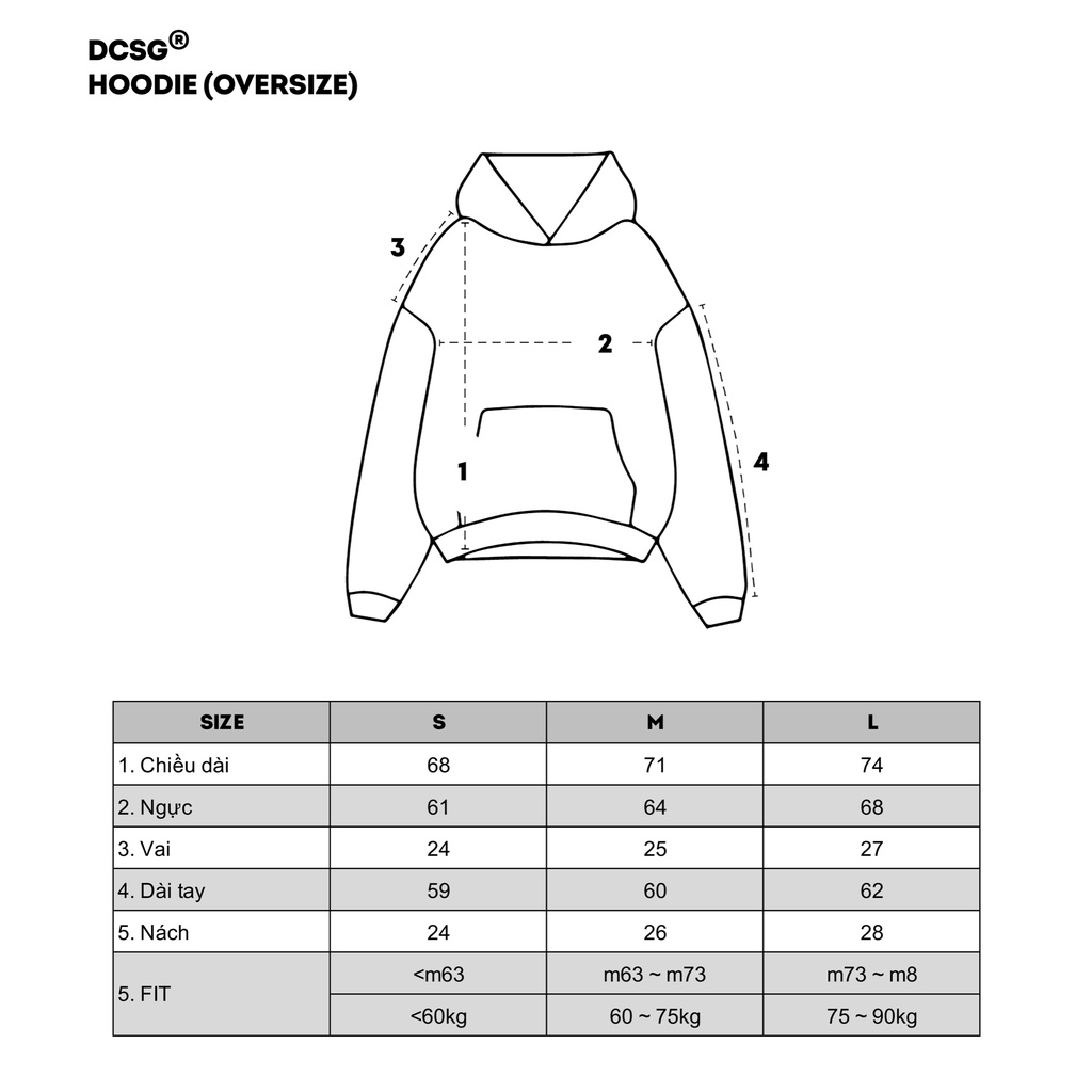 Áo Nỉ Hoodie Chính Hãng DCSG PARIS EL - Xám