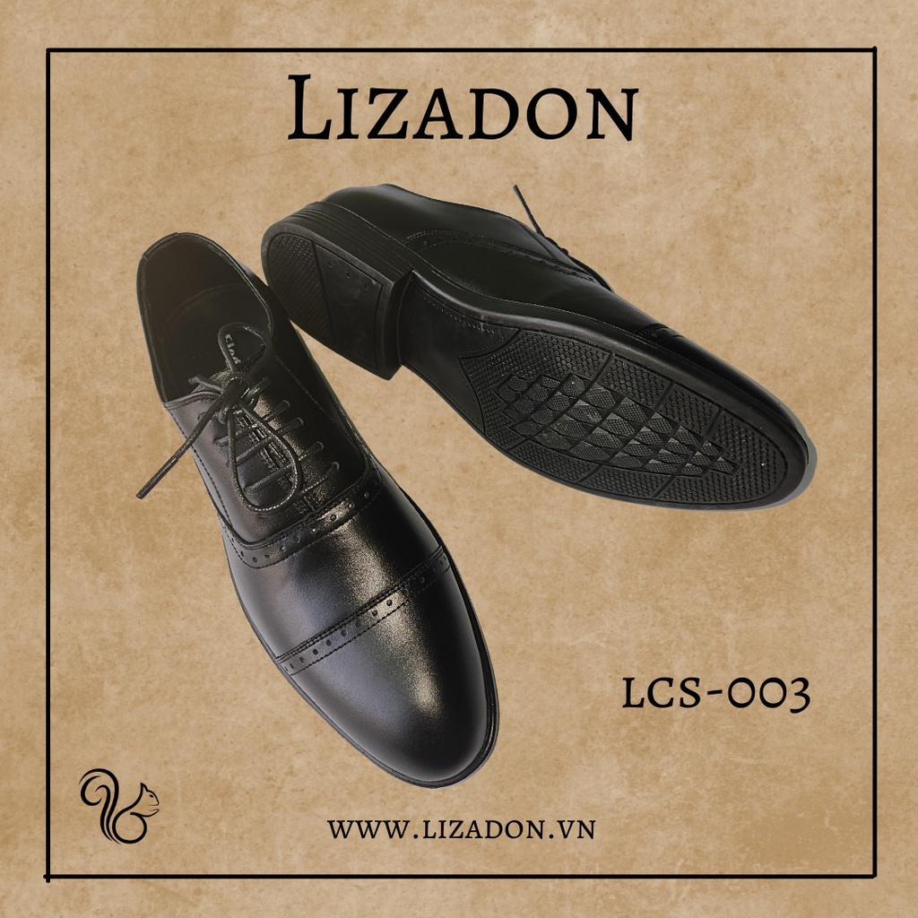 Giày Nam Oxford Công Sở Da Bò Cao Cấp LIZADON LCS-003 - Bảo Hành 12 Tháng - Giày Tây Nam