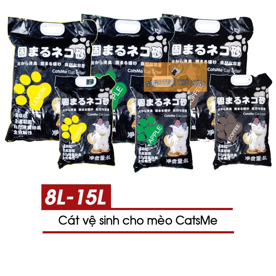 Cát Vệ Sinh Cho Mèo - Cát CatsMe 15L (Vón Tốt, Khử Mùi Tốt)