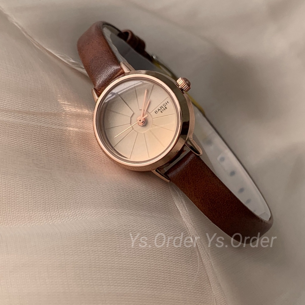 Đồng hồ nữ Beirsute mặt tròn dây da cao cấp | BigBuy360 - bigbuy360.vn