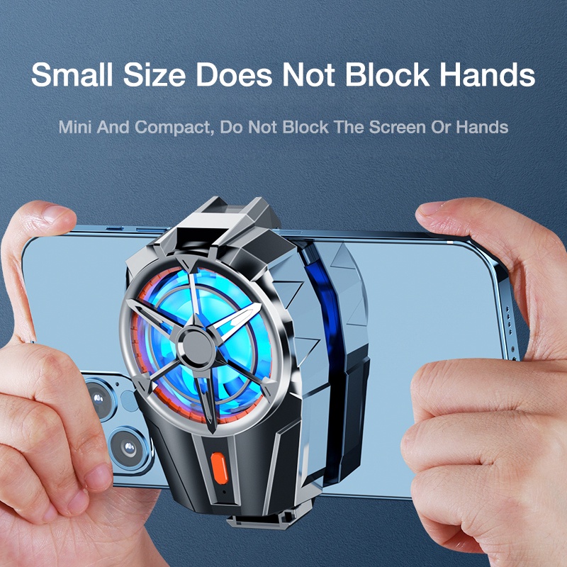 BlueWow Quạt Tản Nhiệt Điện Thoại Di Động Mini 3 Tốc Độ Có Thể Điều Chỉnh Màu Đèn