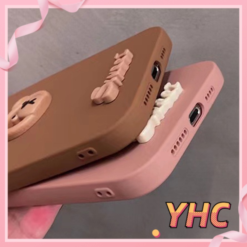 ốp iphone Hình Gấu 3D Dễ Thương Cho Iphone6 6splus 7 7plus 8plus XR X XS 11 12 Pro max Plus Promax max-032