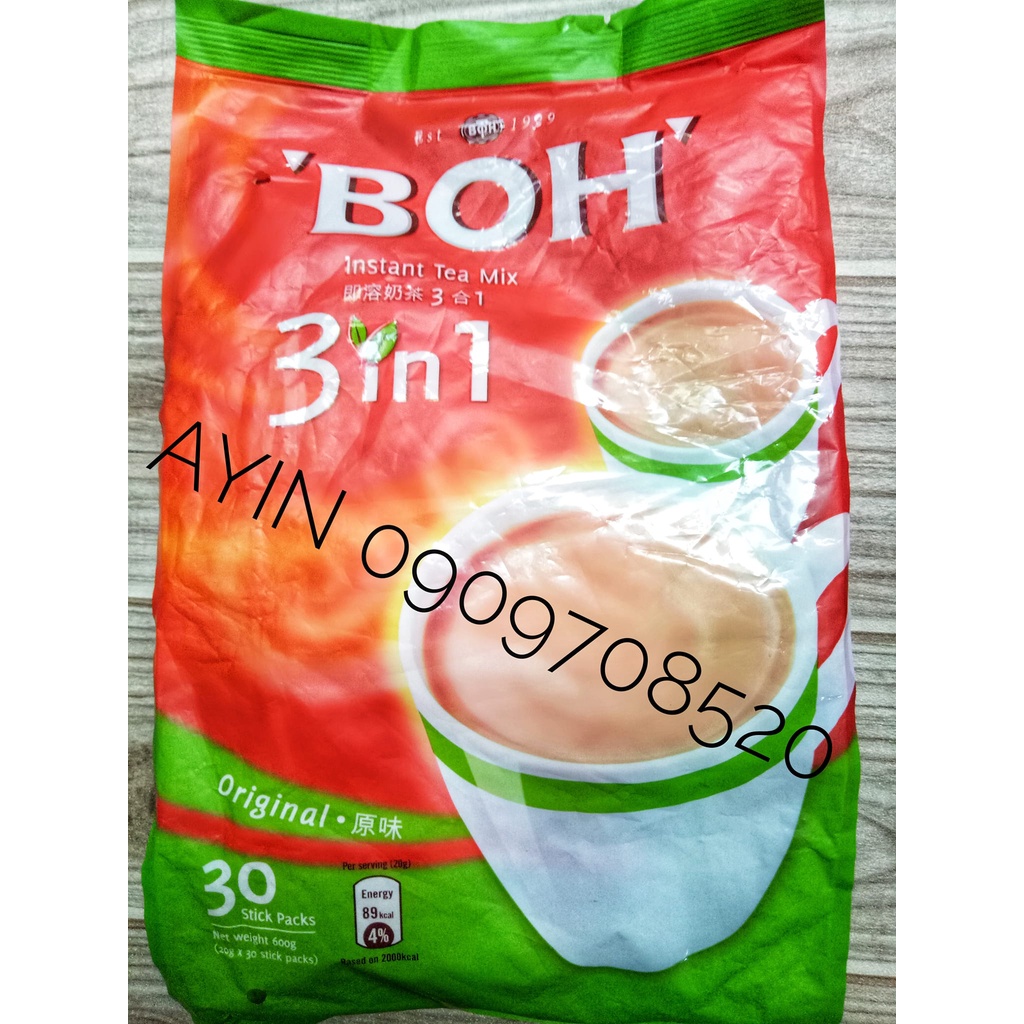 Gói Lẻ - Trà Sữa BOH 3in1 Vị Truyền Thống