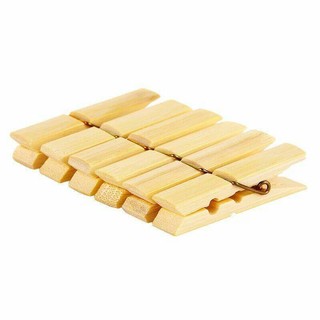 Combo 20 kẹp quần áo bằng tre dùng kẹp phơi quần áo