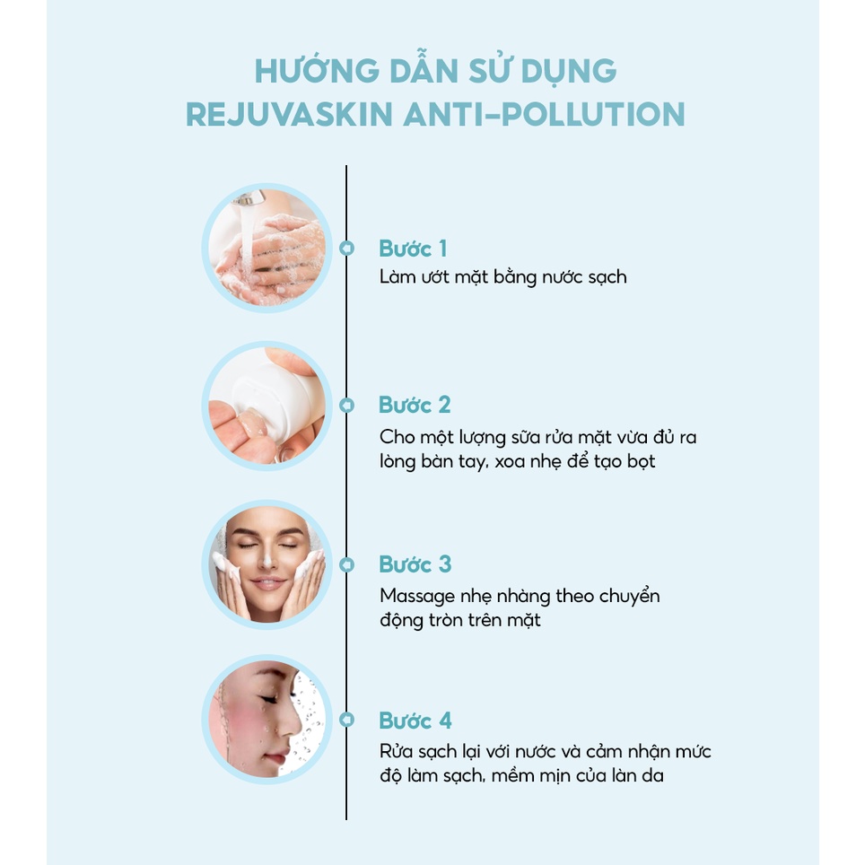 Sữa rửa mặt ngừa mụn, sáng da Rejuvaskin Anti-Pollution 10ml - AJA'S SKINLAB