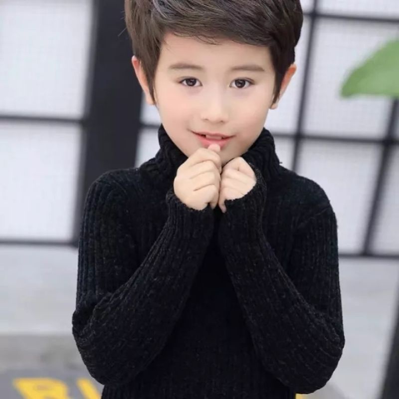 ÁO LEN TUYẾT NHUNG DÁNG HÀN QUỐC CHO BÉ TRAI VÀ BÉ GÁI