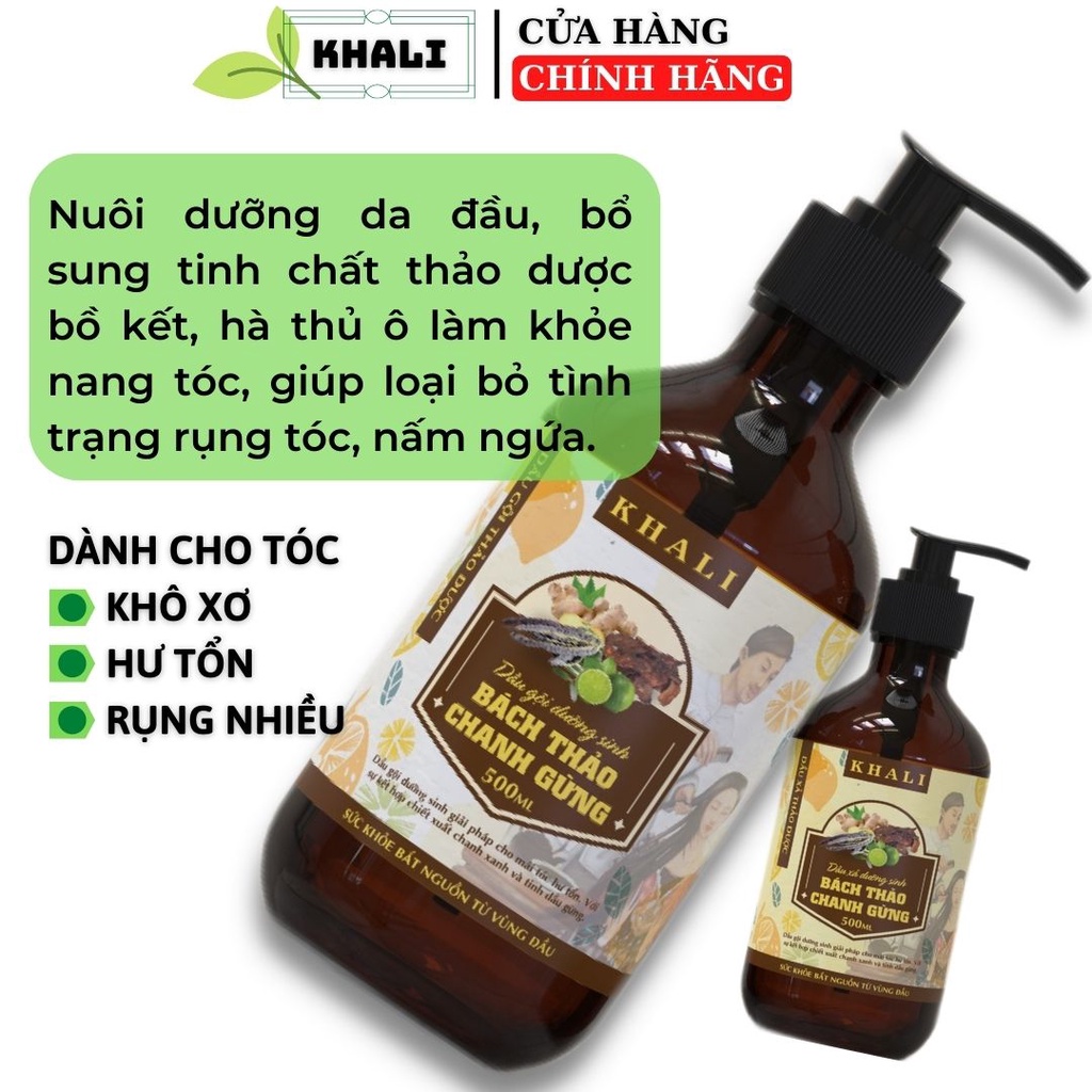 Dầu Gội Thảo Dược BÁCH THẢO - Dầu Gội Bồ Kết, Hà Thủ Ô, Trà Xanh - Kích Mọc Tóc, Ngăn Rụng Tóc, Sạch Gàu