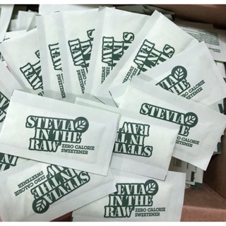  Đường ăn kiêng Stevia In The Raw của Mỹ - Chiết xuất từ lá cỏ ngọt  COMBO 50gói  