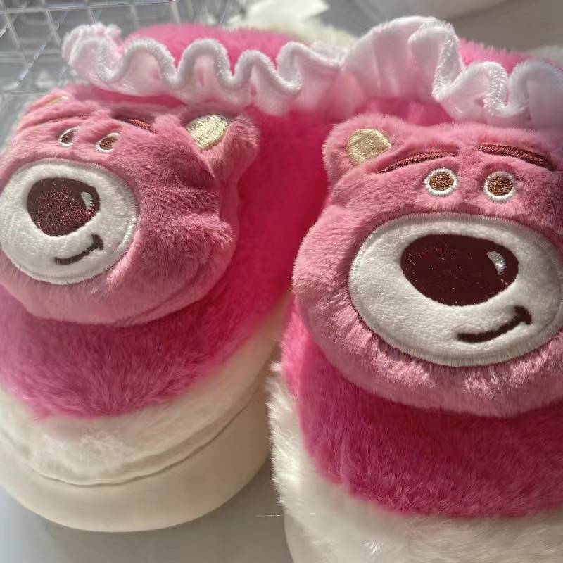 Dép Lông Đi Trong Nhà Trang Trí Hình Dễ Thương, Dép Lông Siêu Ấm