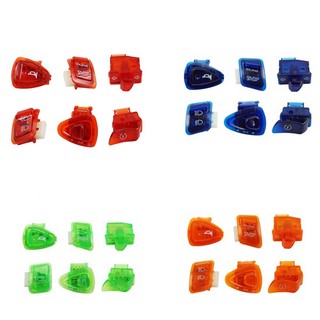 Bộ công tắc nút bấm xe máy Tay cầm màu Honda WAVE110/DASH110/FUTURE125/ALPHA/SPACE/W110