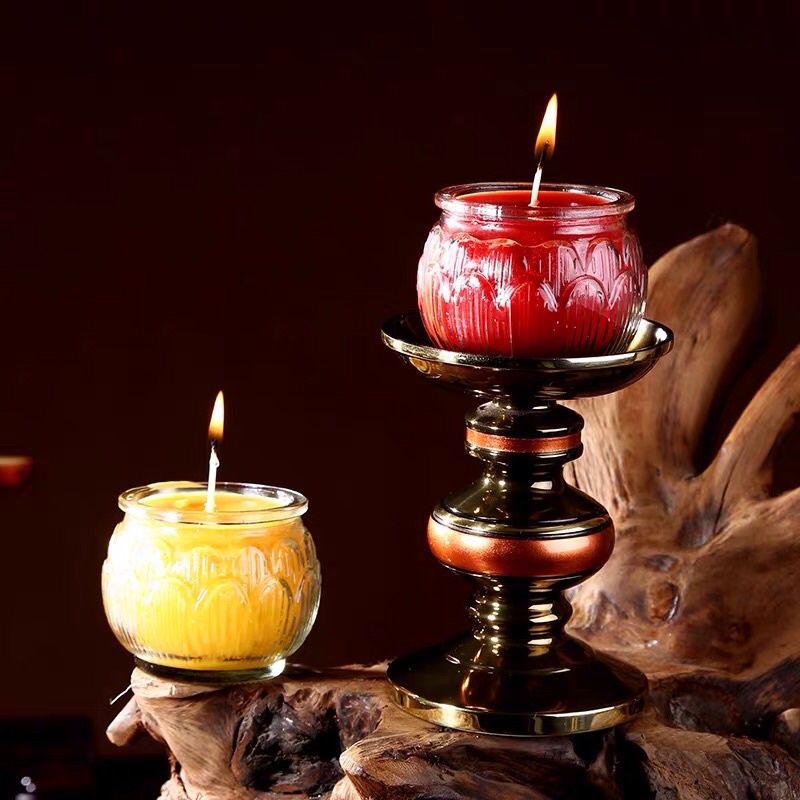 Nến tealight (đèn cầy, sáp dầu cọ) hoa sen 24 tiếng