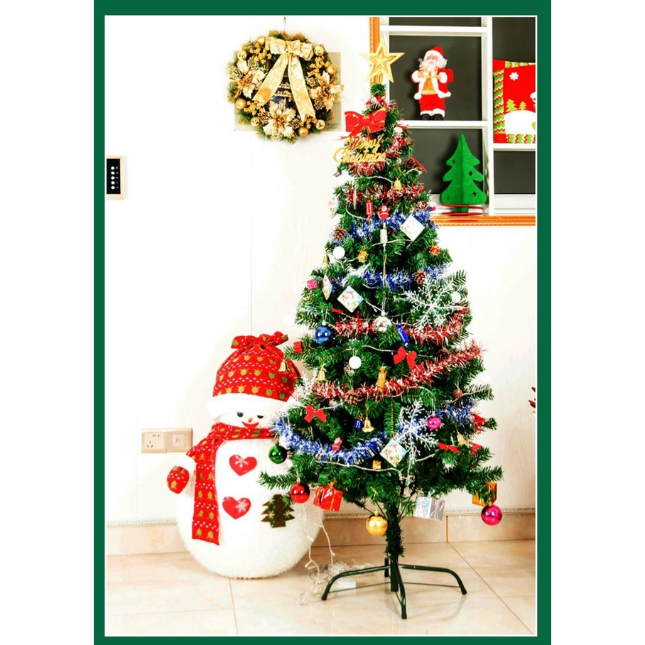 CÂY THÔNG đầy đủ phụ kiện kèm 10m led trang trí