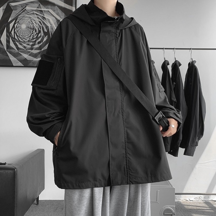 Áo khoác unisex thu đông thời trang có túi hai bên tay