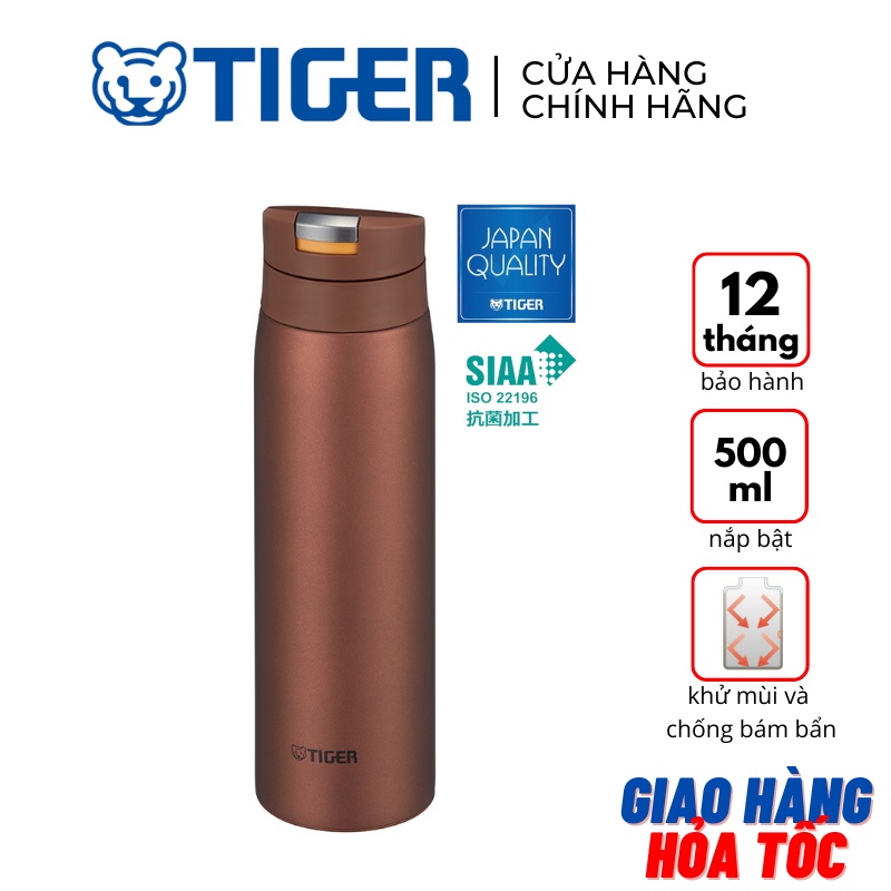 Bình giữ nhiệt Tiger MCX-A502 (ROV) - Nắp Bật - 500ml - Hàng chính hãng