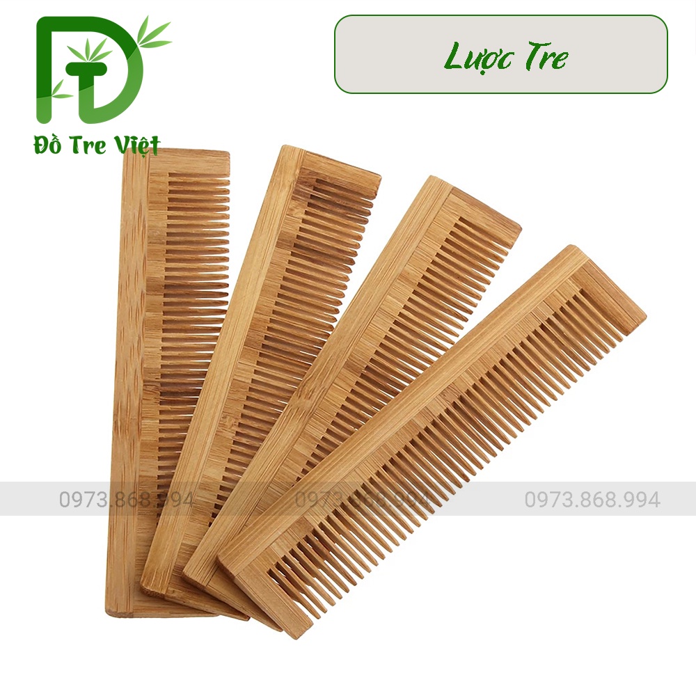 Lược chải tóc Massage tăm tre cán TRE