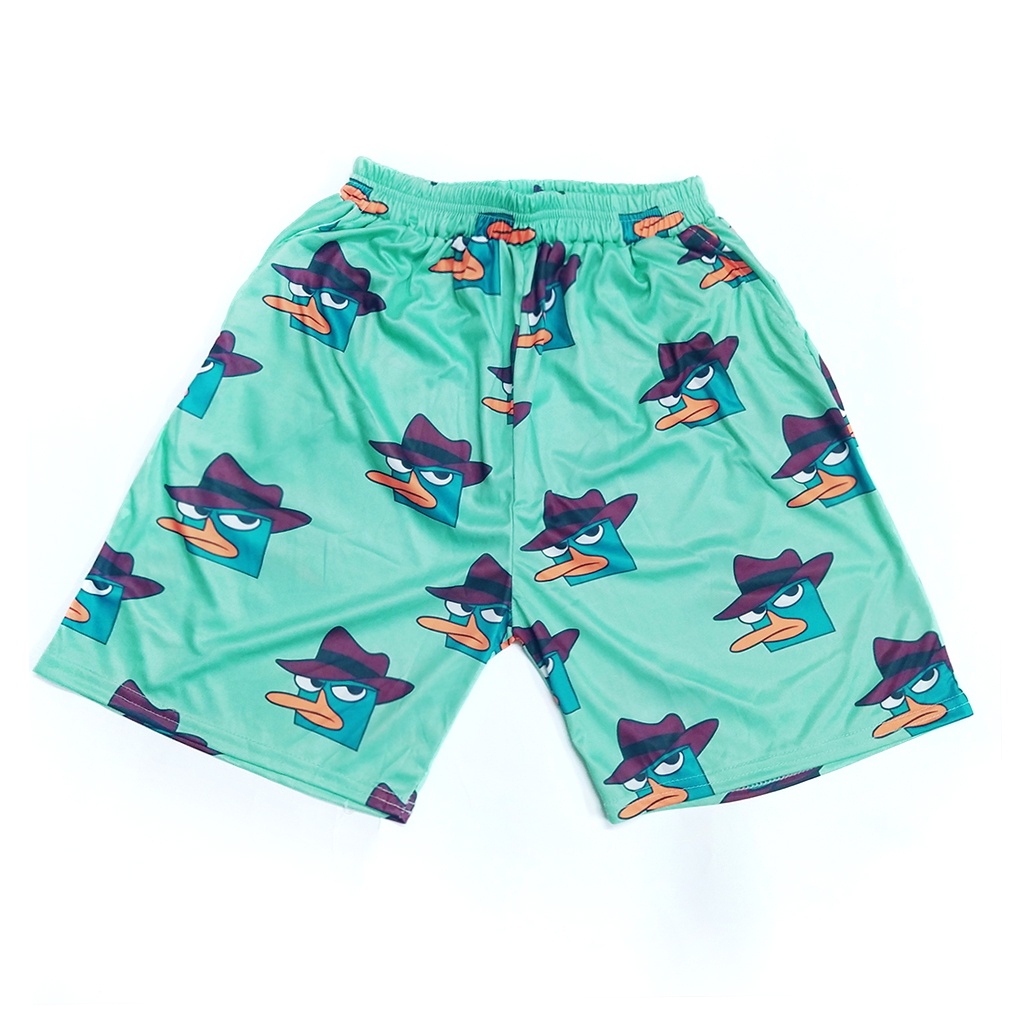 Quần đùi hoạt hình nhiều mẫu, quần short unisex phom rộng