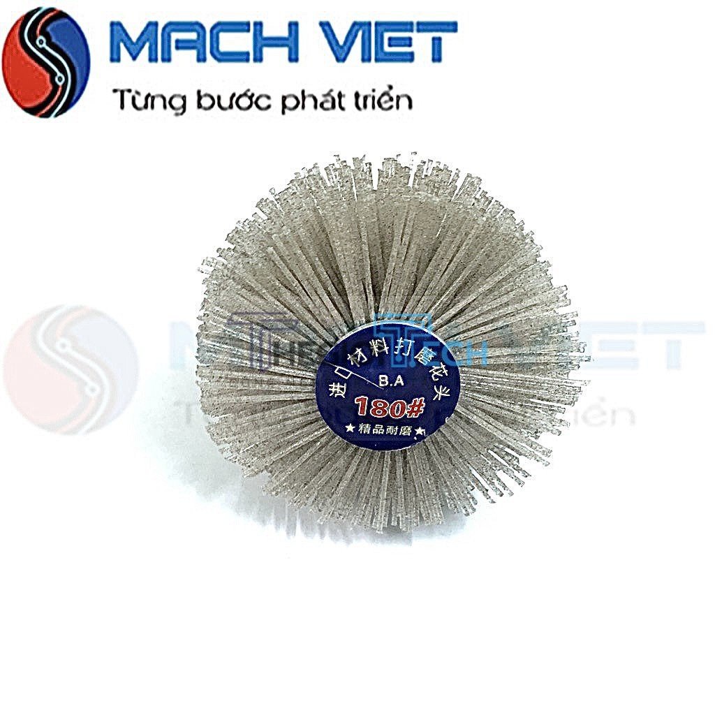 Chổi cước, Chổi quật cước chà nhám đánh bóng gỗ ,Chổi đánh rỉ sắt cước quật gỗ lắp khoan cầm tay giá rẻ chất lượng - Độ mịn 320