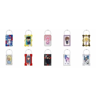 1 box random, móc khóa kết hợp khung ảnh mini nhân vật anime Thám tử lừng danh Conan