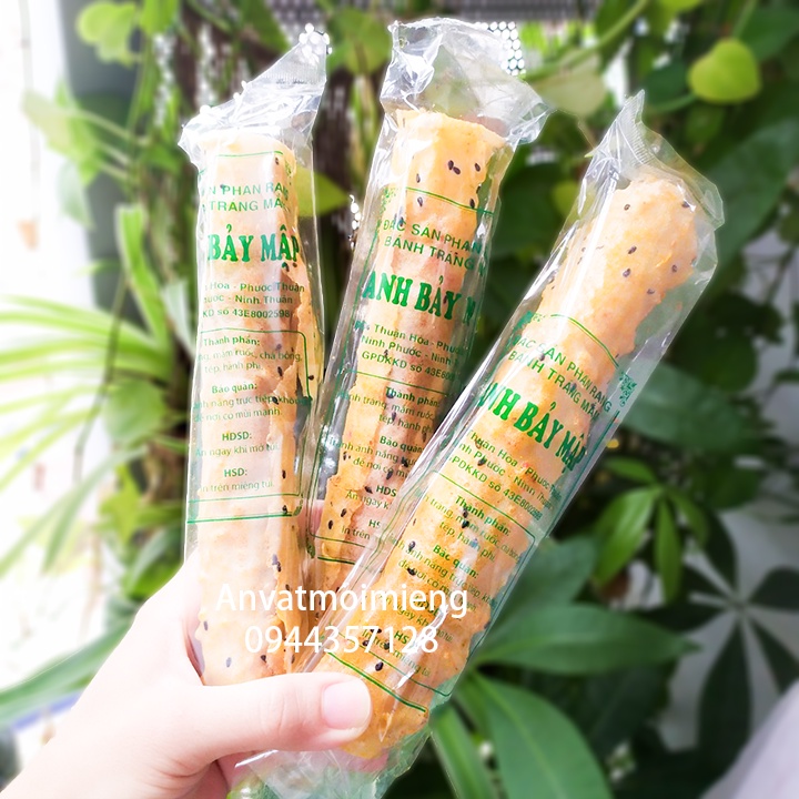 10 gói bánh tráng mắm ruốc chà bông FullTopping Anh Bảy Mập