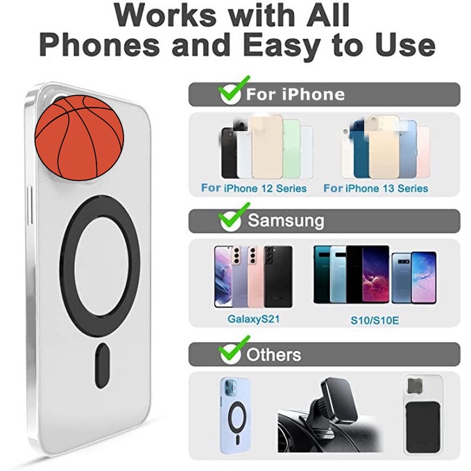 Ốp Điện Thoại Kèm Móc Xỏ Ngón Nam Châm Cho iPhone 14 13 12 Pro Max 2022